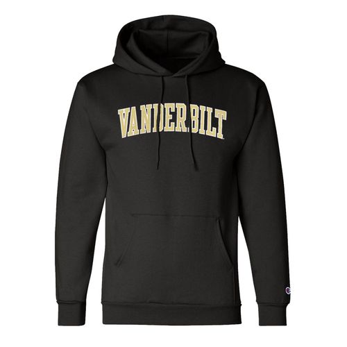 Men's Champion Vanderbilt Commodores Vertical Arch Hooded Fleece (Black)