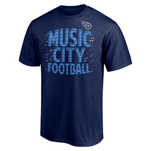 Men's Fanatics Tennessee Titans Music City Football T-Shirt (Navy)