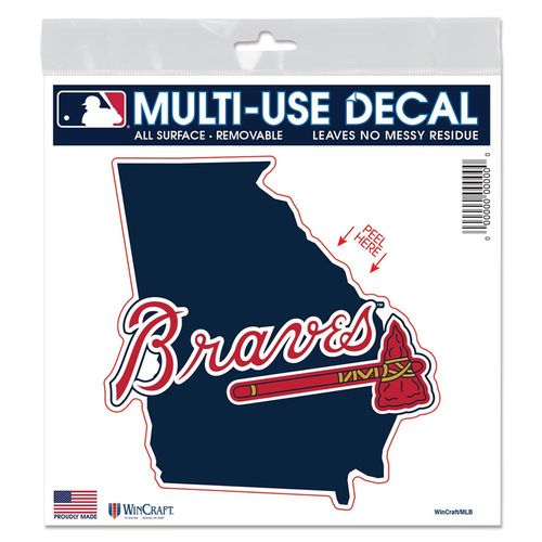 Atlanta Braves State Shape All Surface Decal