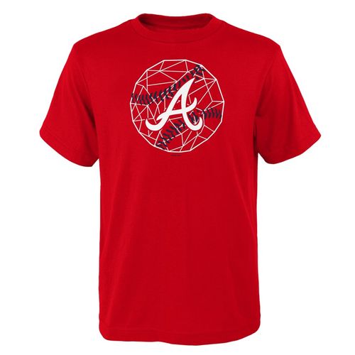 Youth Atlanta Braves Ball T-Shirt (Red)