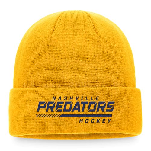 Fanatics Nashville Predators Locker Room Cuff Knit Hat (Gold)