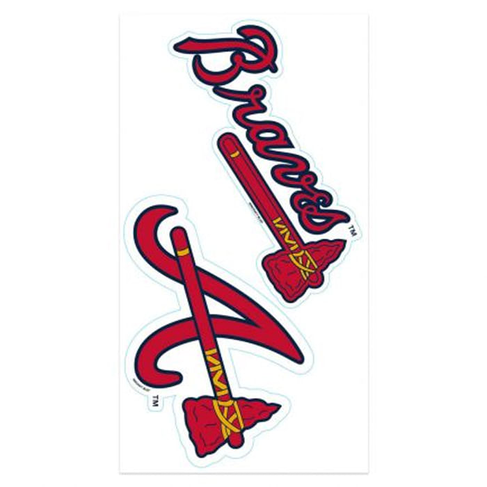 Atlanta Braves Logo Sticker Set of 9 by 2 inches each Car Wi - Inspire  Uplift