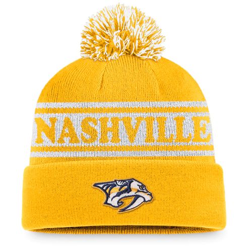Fanatics Nashville Predators Sport Knit Hat (Gold/White)