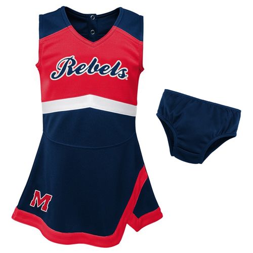 Toddler Ole Miss Rebels Cheer Dress (Navy/Red)