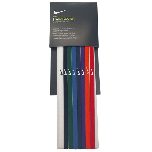 Nike Eight Pack Skinny Headbands (White/Black/Green)