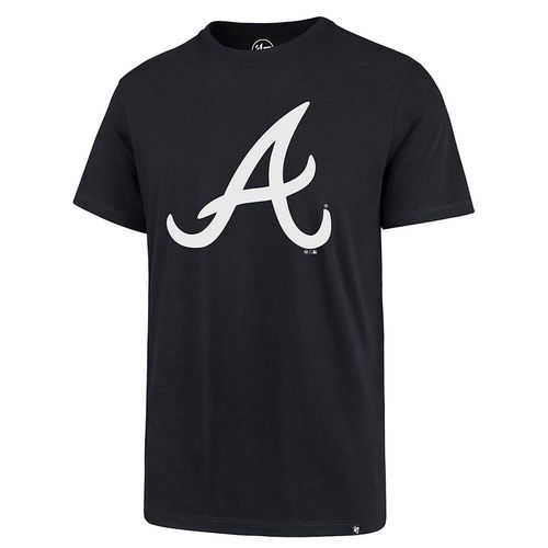 '47 Brand Men's Atlanta Braves Imprint Logo T-Shirt (Navy)