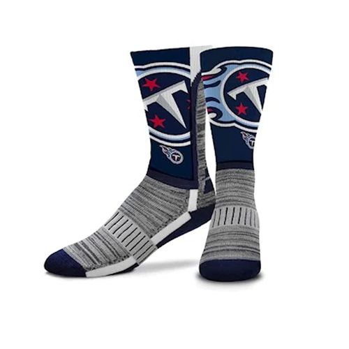 Tennessee Titans Zoom V-Curve Sock | Navy/Grey