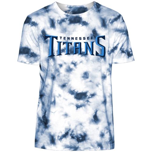 Men's New Era Tennessee Titans Tie-Dye Wordmark T-Shirt | Tie-Dye Blue