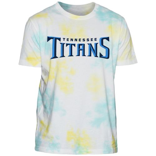 Men's New Era Tennessee Titans Tie-Dye Wordmark T-Shirt | Ice Tie-Dye