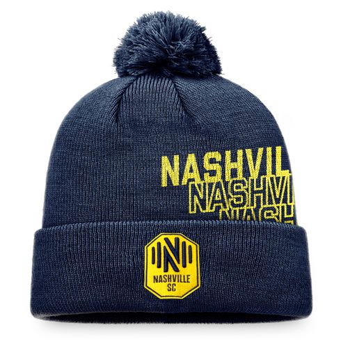 Fanatics Nashville Soccer Club Iconic Pom Knit Hat | Navy