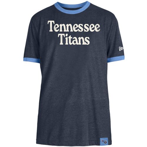 Men's New Era Tennessee Titans Blend Ringer T-Shirt | Navy