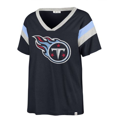 '47 Brand Women's Tennessee Titans Premier V-Neck T-Shirt | Navy
