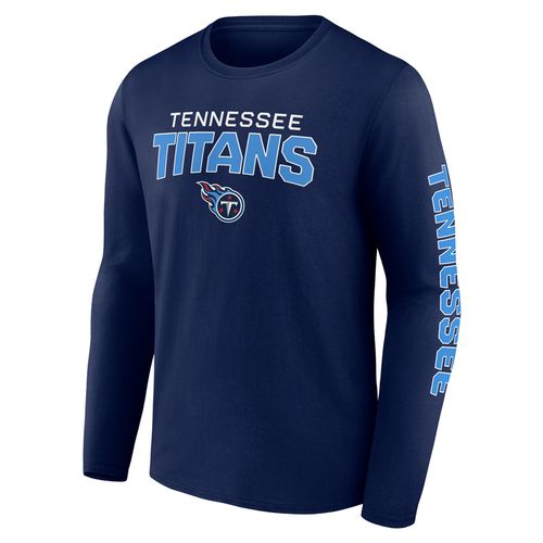 Men's Fanatics Tennessee Titans Go Distance Long Sleeve Shirt | Navy