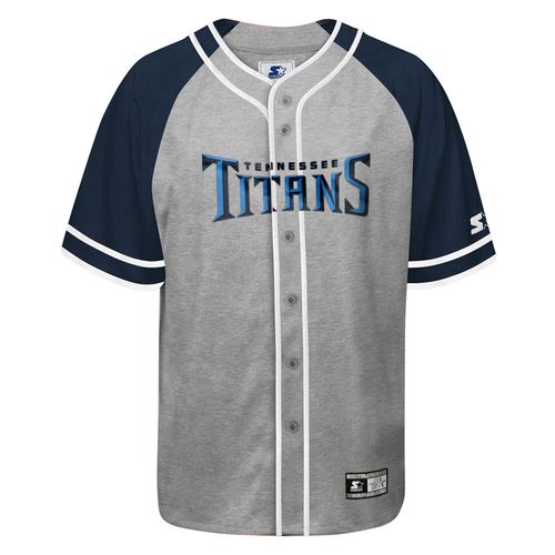 Men's Starter Tennessee Titans Baseball Jersey | Grey/Navy