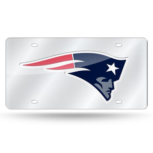 New England Patriots Laser-Cut Logo License Plate