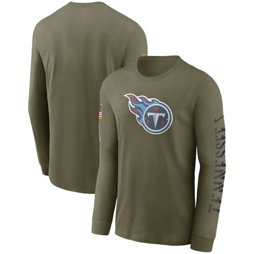 Men's Nike Tennessee Titans 2022 Salute To Service Long Sleeve Shirt | Olive
