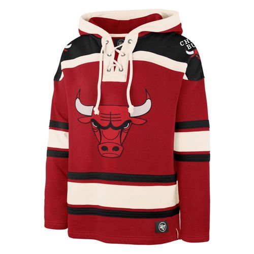 '47 Brand Chicago Bulls Superior Lacer Fleece Hoodie | Red