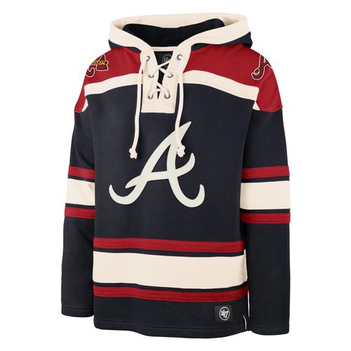 '47 Brand Atlanta Braves Superior Lacer Fleece Hoodie | Navy