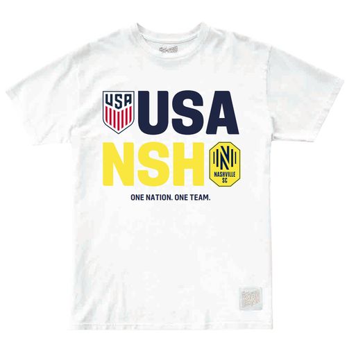 Men's USA and Nashville Soccer Club One Nation One Team T-Shirt | White
