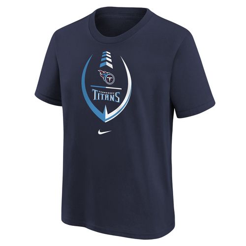 Youth Nike Tennessee Titans Football Icon Logo T-Shirt | Navy