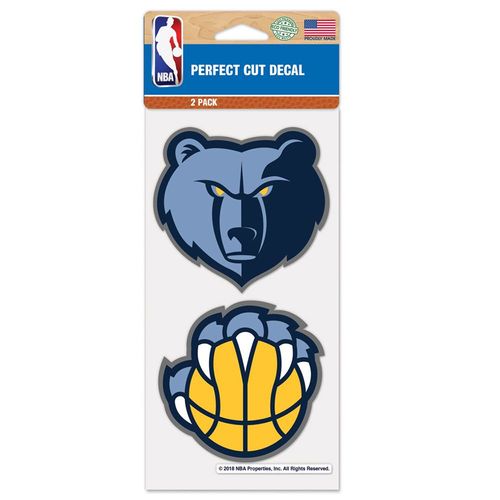 Memphis Grizzlies 2-Pack of Decals