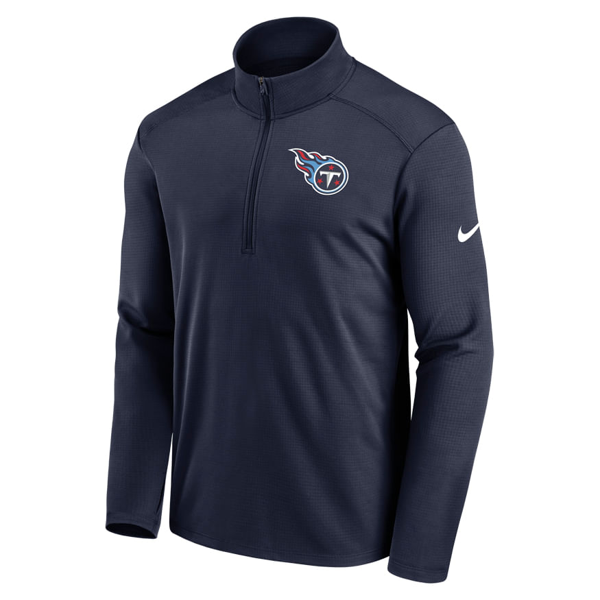 Men's Nike Navy Tennessee Titans Sideline Half-Zip Hoodie