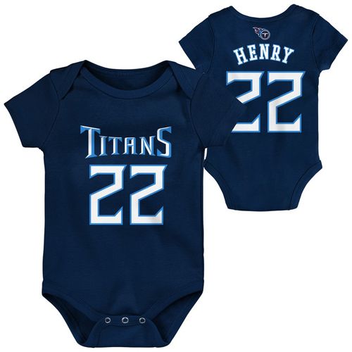 Newborn Tennessee Titans Derrick Henry Mainliner Onesie | Navy