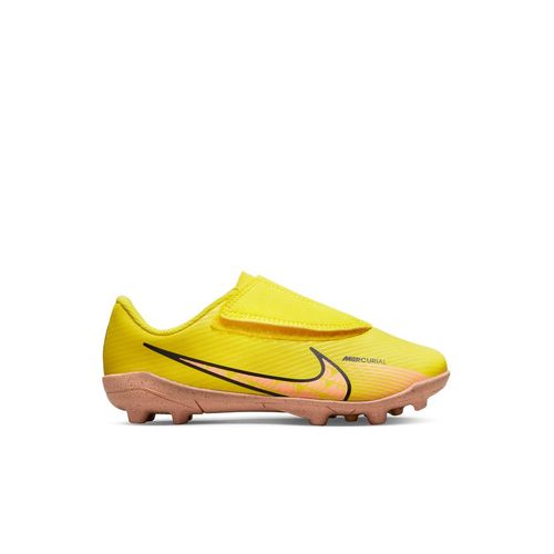 Kid's Nike Jr. Mercurial Vapor 15 Club Multi-Ground Soccer Cleat | Yellow/Sunset