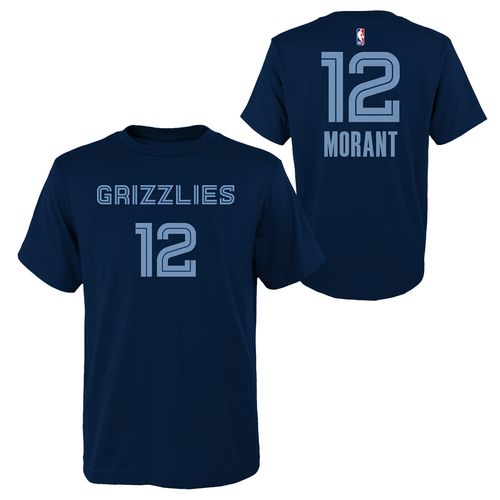 Youth Memphis Grizzlies Ja Morant Player Name and Number T-Shirt | Navy