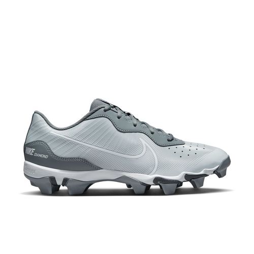 Men's Nike Alpha Huarache 4 Keystone Baseball Cleat | Grey/White
