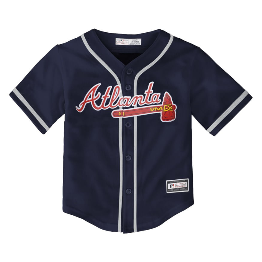 Ronald Acuna Jr Atlanta Braves Youth 8-20 Red Alternate Cool Base Player  Jersey