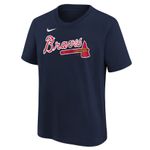 Infant Nike Ronald Acuna Jr. Navy Atlanta Braves Player Name & Number T- Shirt