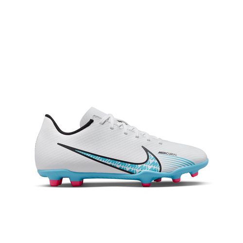 Grade School Nike Jr. Mercurial Vapor 15 Club Soccer Cleat | White/Blue