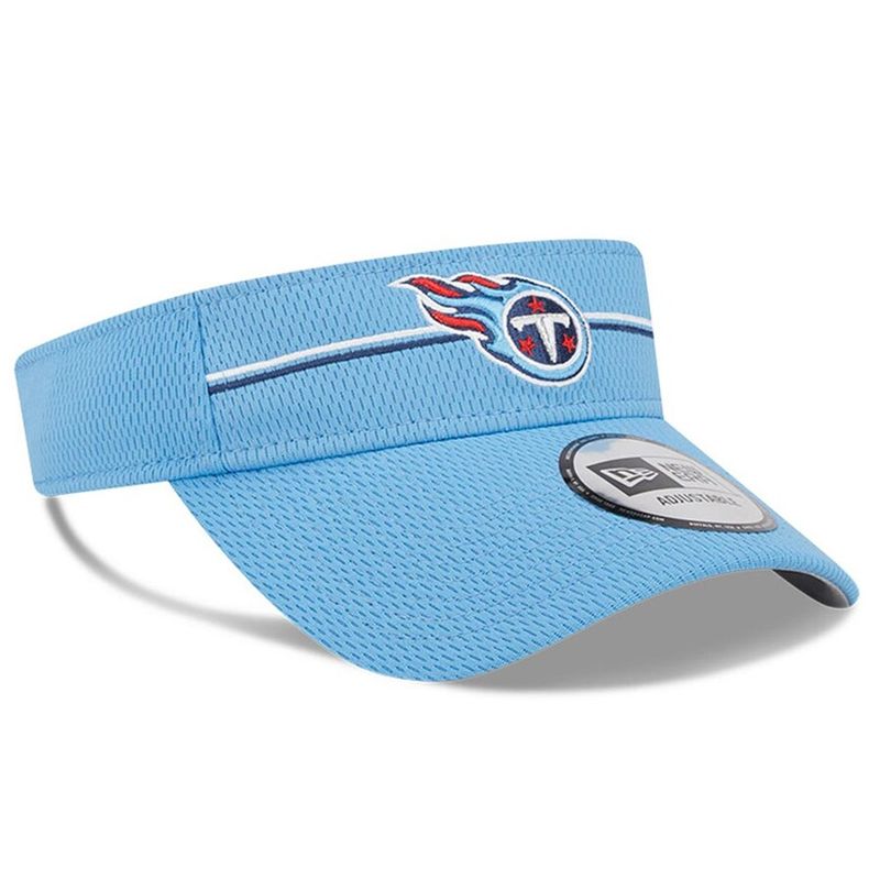 Men's New Era Light Blue Tennessee Titans 2023 NFL Training Camp Adjustable Visor