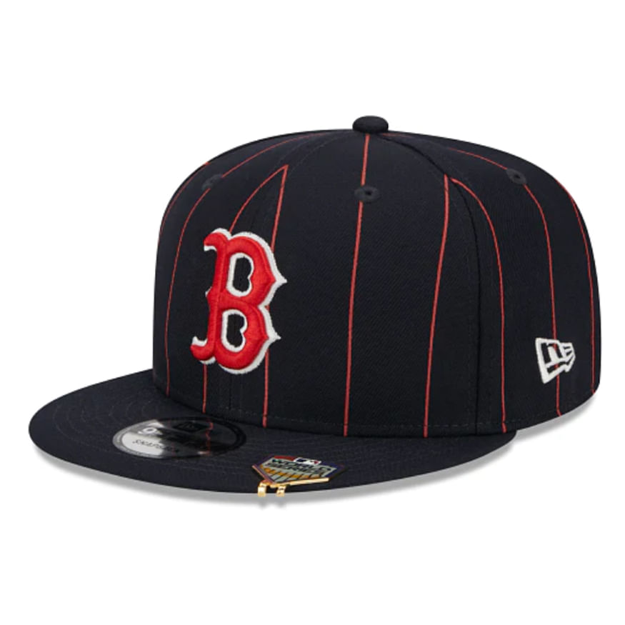 Women's Boston Red Sox Concepts Sport White/Navy Vigor Pinstripe