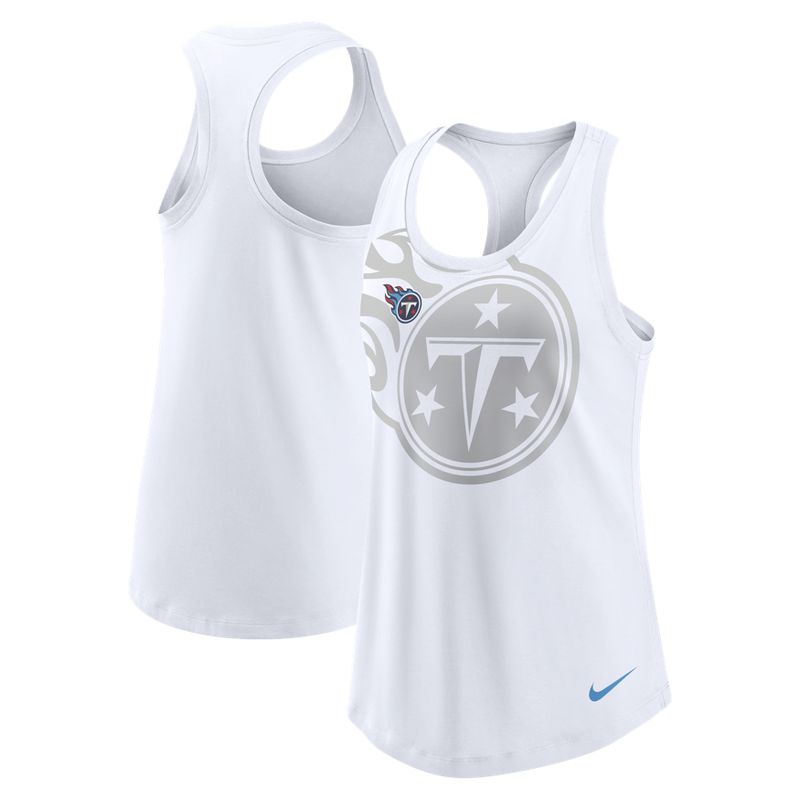 Women's Nike Tennessee Titans Racerback Tank Top | White L 213665