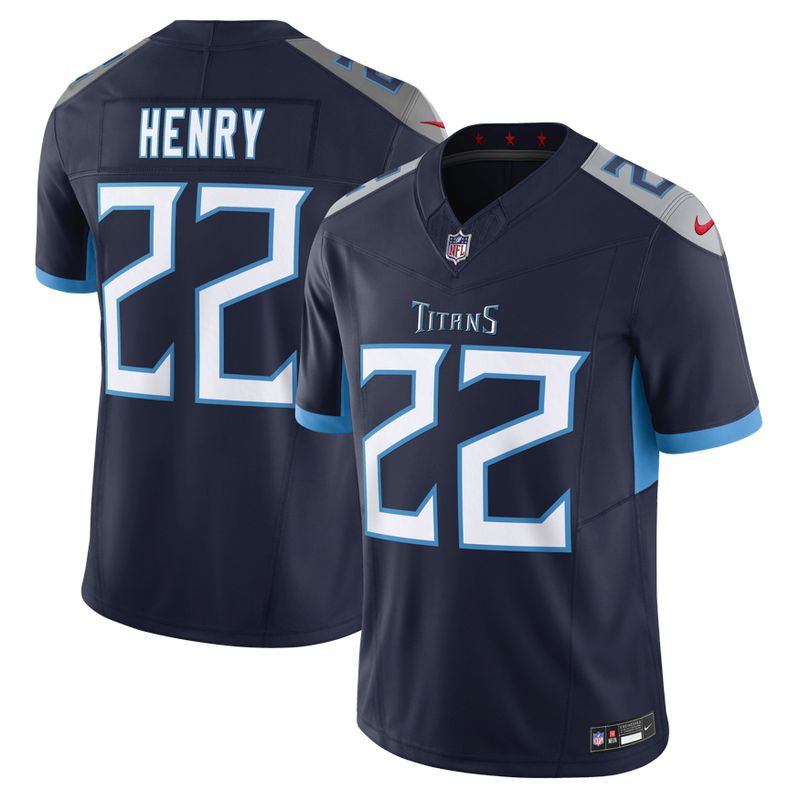 Men's Nike Derrick Henry Navy Tennessee Titans Vapor F.U.S.E. Limited Jersey Size: 3XL