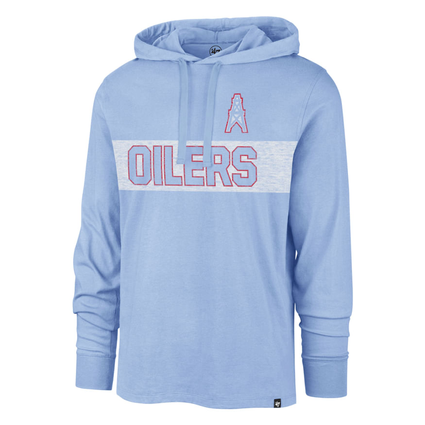 '47 Brand Men's Tennessee Titans Oilers Fleece Hoodie | Light Blue L Light Blue 216155